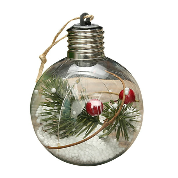 5 New Led Christmas Decoration Bulb Ornaments Gift Ball Festival Tree Decoration